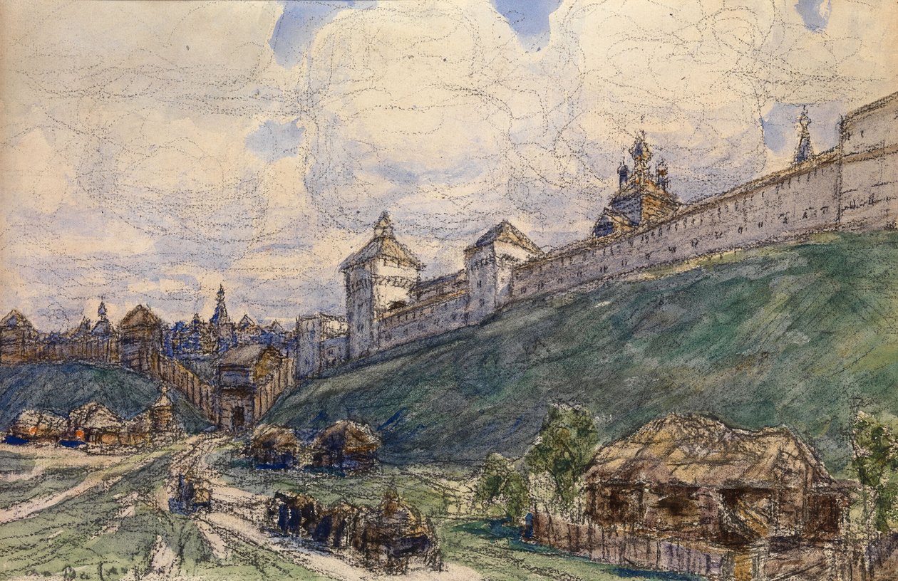 Serpukhov en el Siglo XVII de Apollinari Mikhailovich Vasnetsov