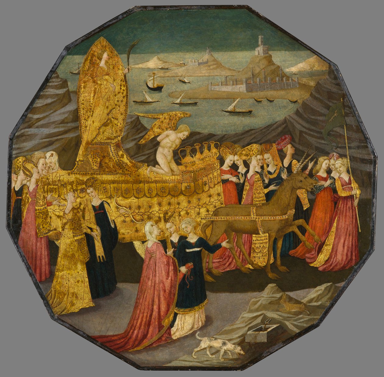 El triunfo de la castidad, circa 1450-1460 de Apollonio di Giovanni di Tommaso