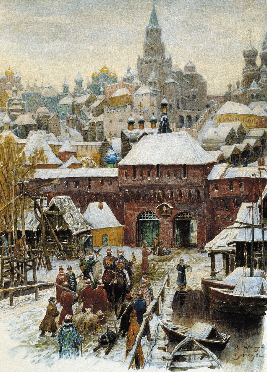 Moscú en el siglo XVII, finales del siglo XIX - principios del siglo XX de Appolinari Mikhaylovich Vasnetsov