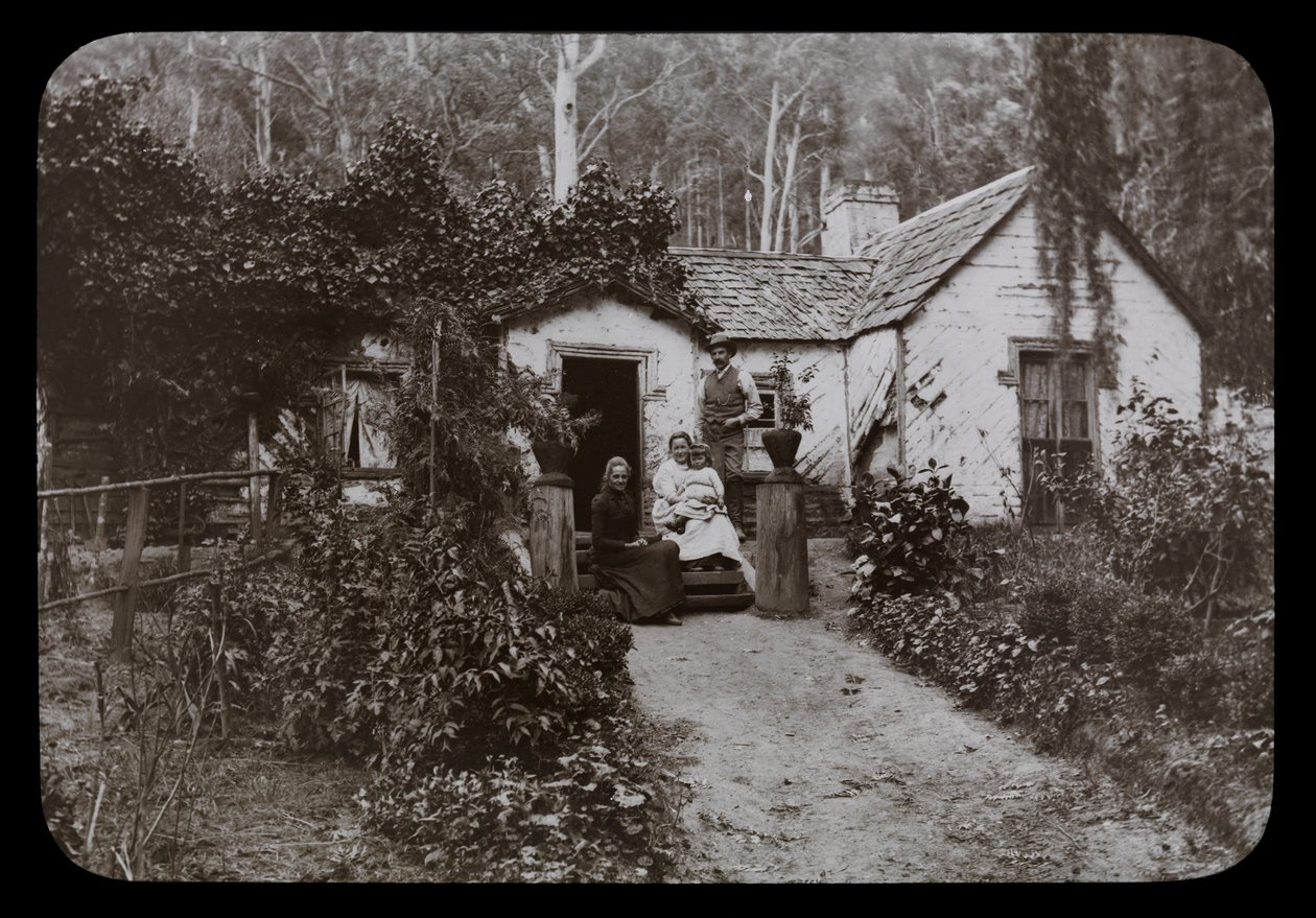 Cabaña del guardabosques, Ferntree Gully de Archibald James Campbell