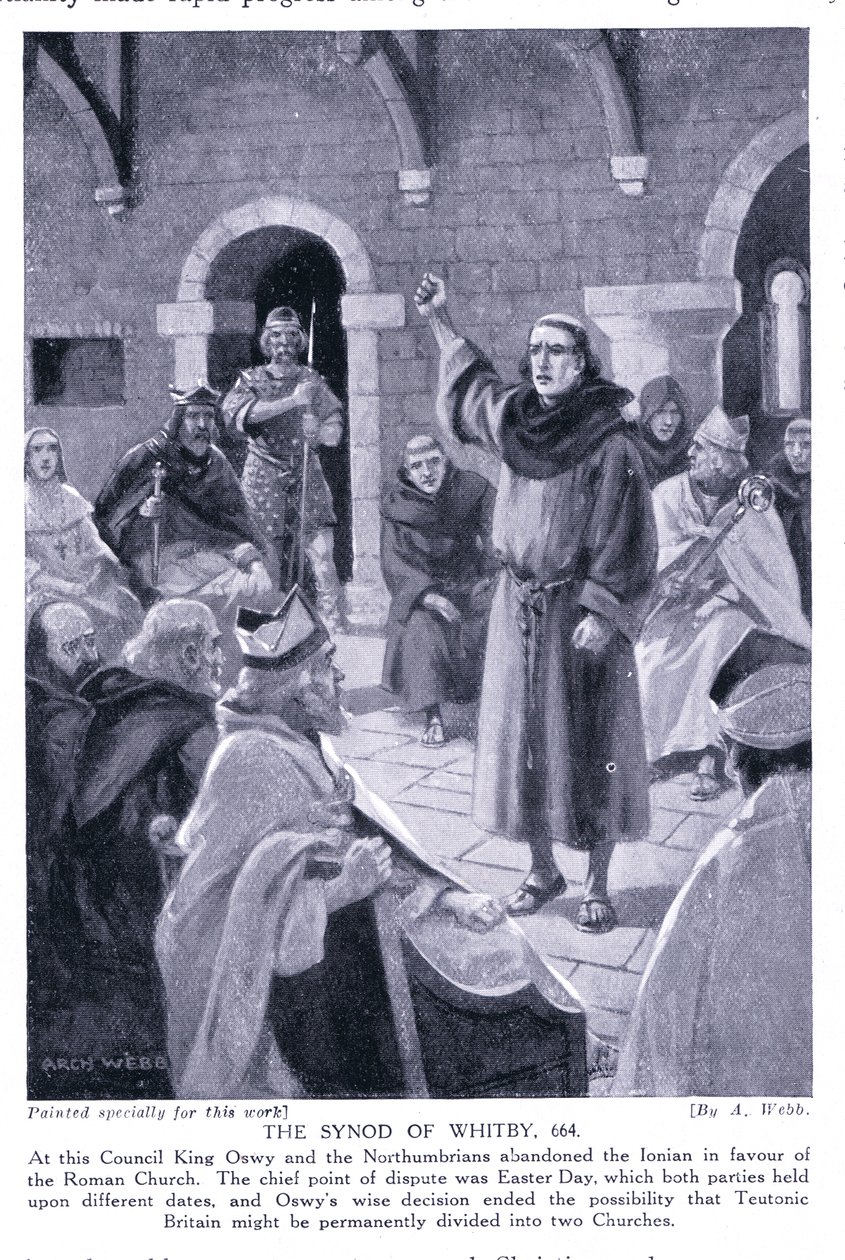 El Sínodo de Whitby AD664, años 1920 de Archibald Webb