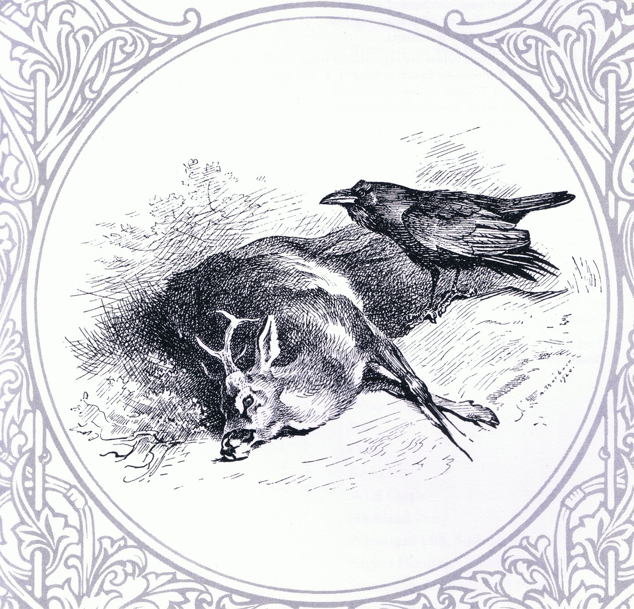 Ciervo y cuervo, pub. por Book Club Associates de Archibald Thorburn