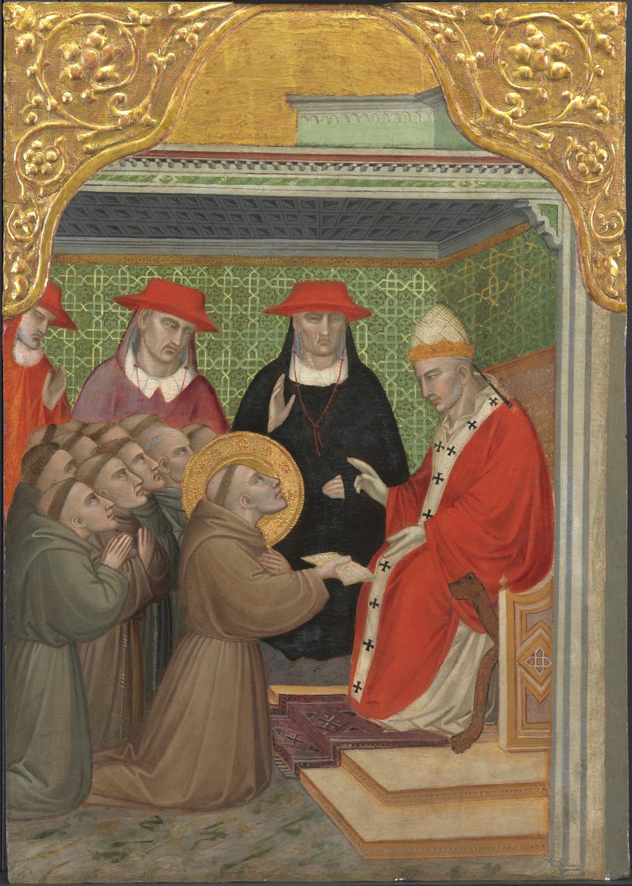 San Francisco ante el Papa de Aretino Luca Spinello or Spinelli