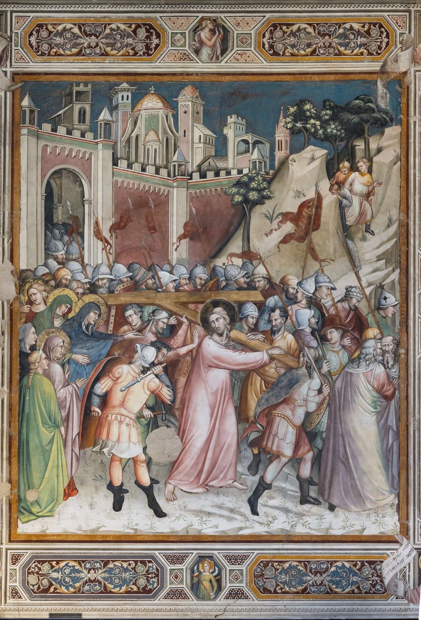 Escenas de la vida de Cristo: Subida al Calvario de Aretino Luca Spinello or Spinelli