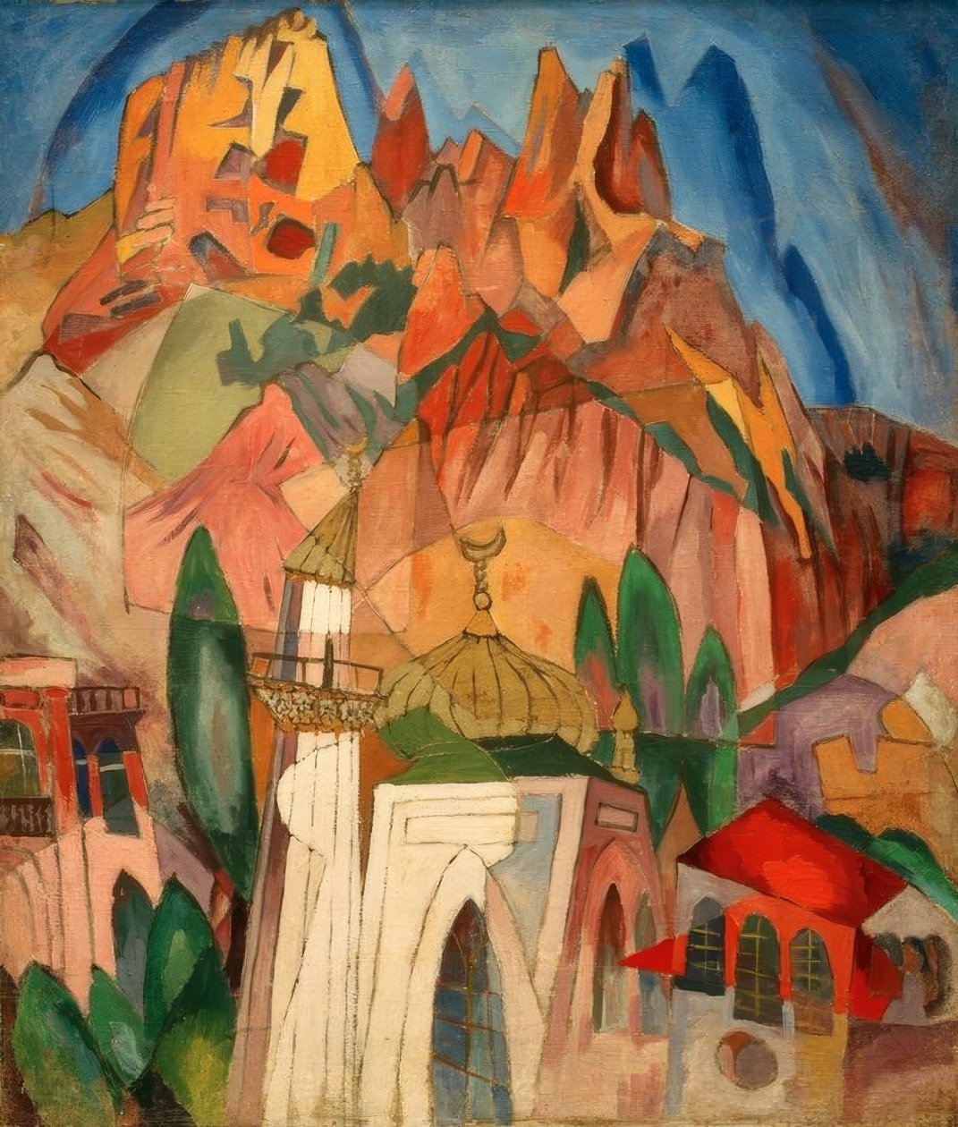 El viejo palacio, Alupka de Aristarch Wassiljewitsch Lentulow