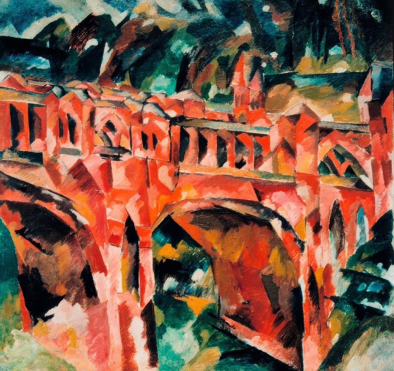 Puente Rojo en Zarizyno de Aristarch Wassiljewitsch Lentulow