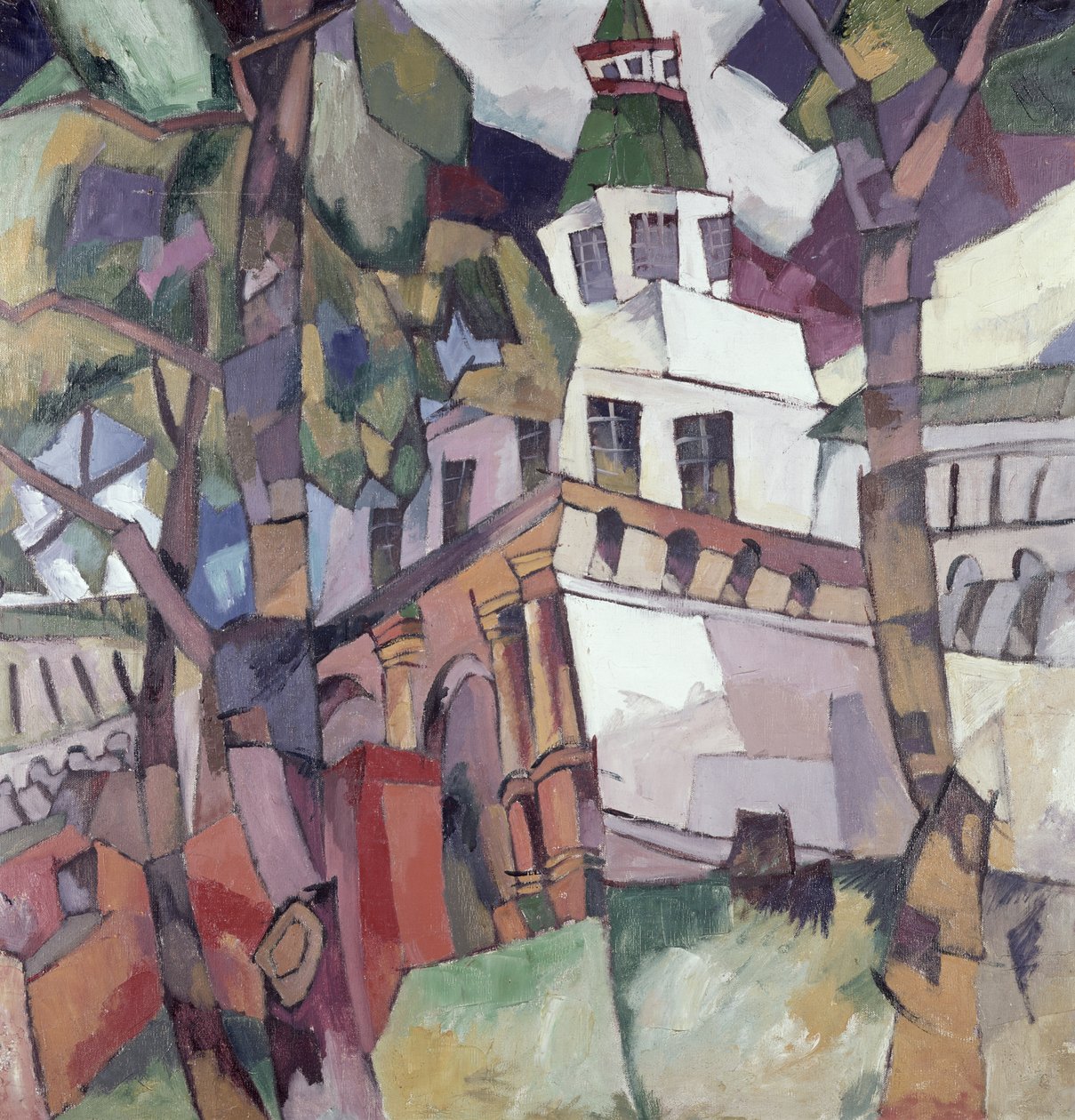 Puertas de Tour, estudio para la Nueva Jerusalén, 1917 de Aristarkh Vasilievic Lentulov