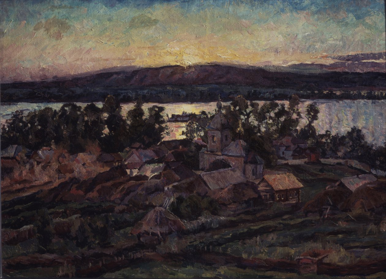 Atardecer de Aristarkh Vasilievic Lentulov