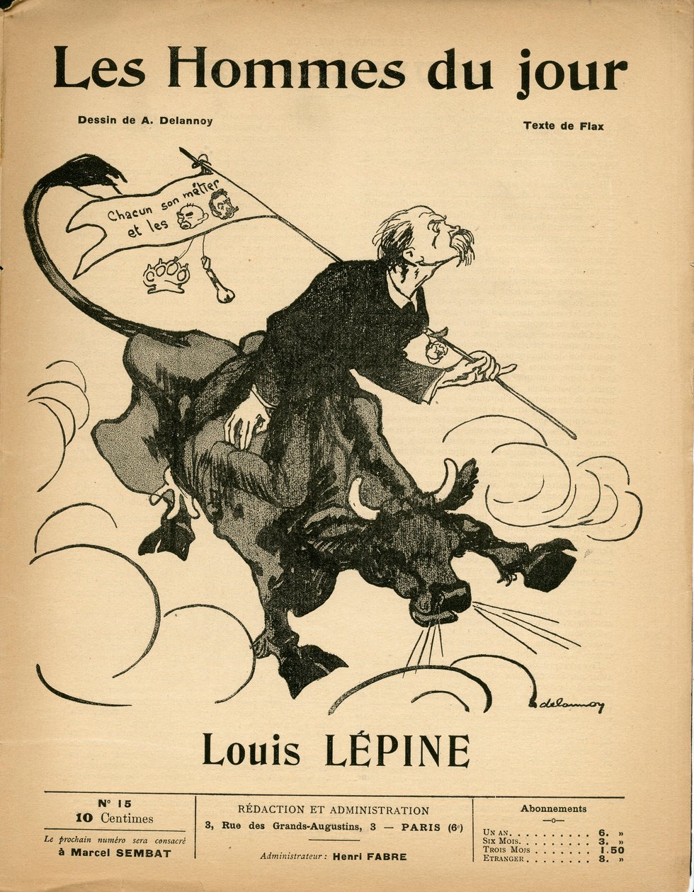 Portada de "Les Hommes du jour", número 15 de Aristide Delannoy