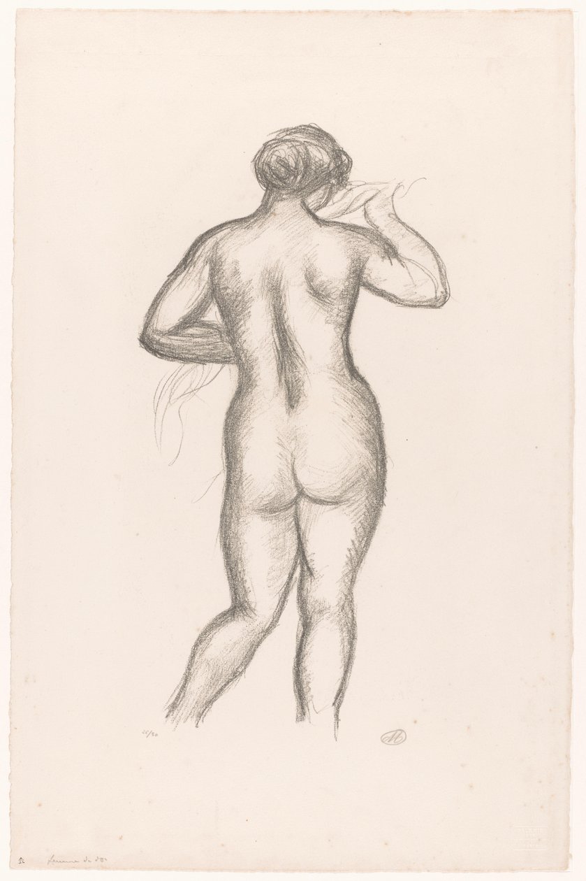 Desnudo femenino visto desde atrás
Femme nue de dos (título original) de Aristide Maillol (signed by artist)