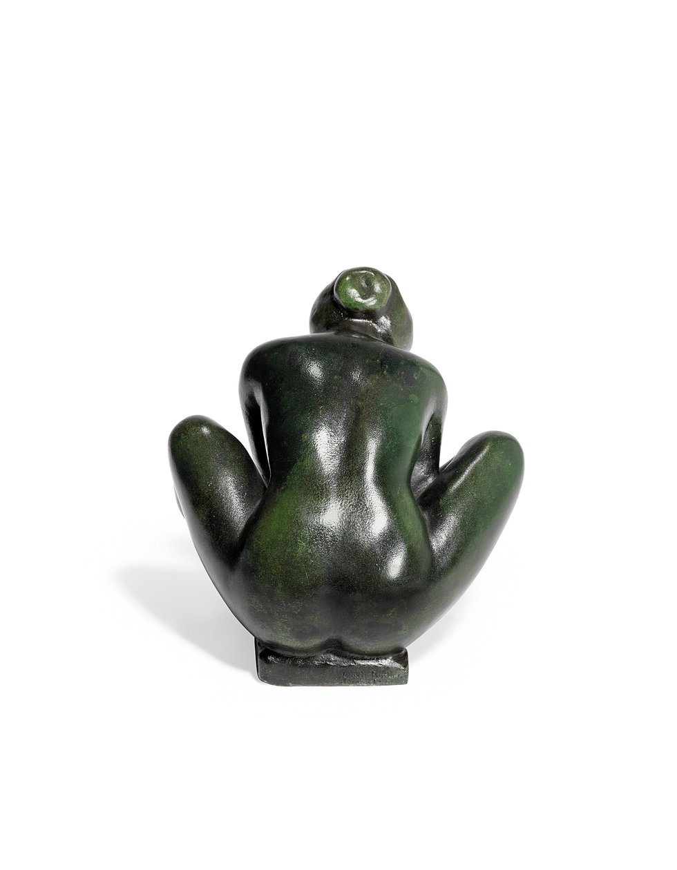 Niña agachada sosteniendo un pie de Aristide Maillol