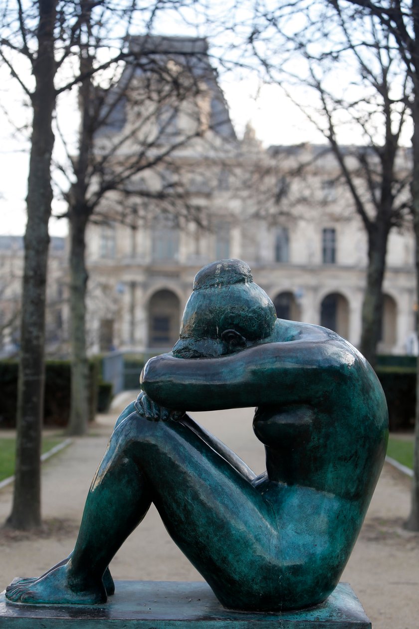 Jardín de las Tullerías, Aristide Maillol, La Noche, París, Francia de Aristide Maillol