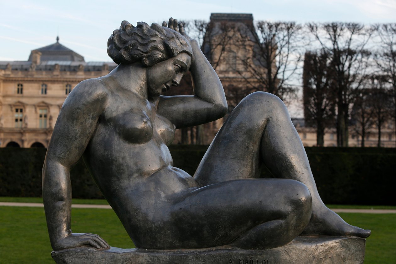 Jardin des tuileries, Aristide Maillol, Montagne 1937, París, Francia de Aristide Maillol