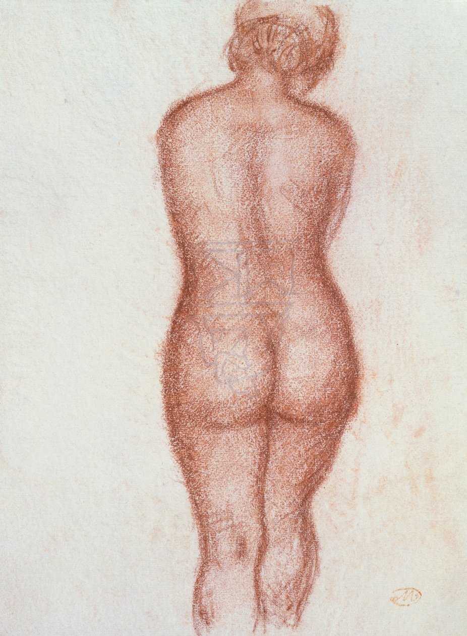 Desnudo de pie de espaldas de Aristide Maillol