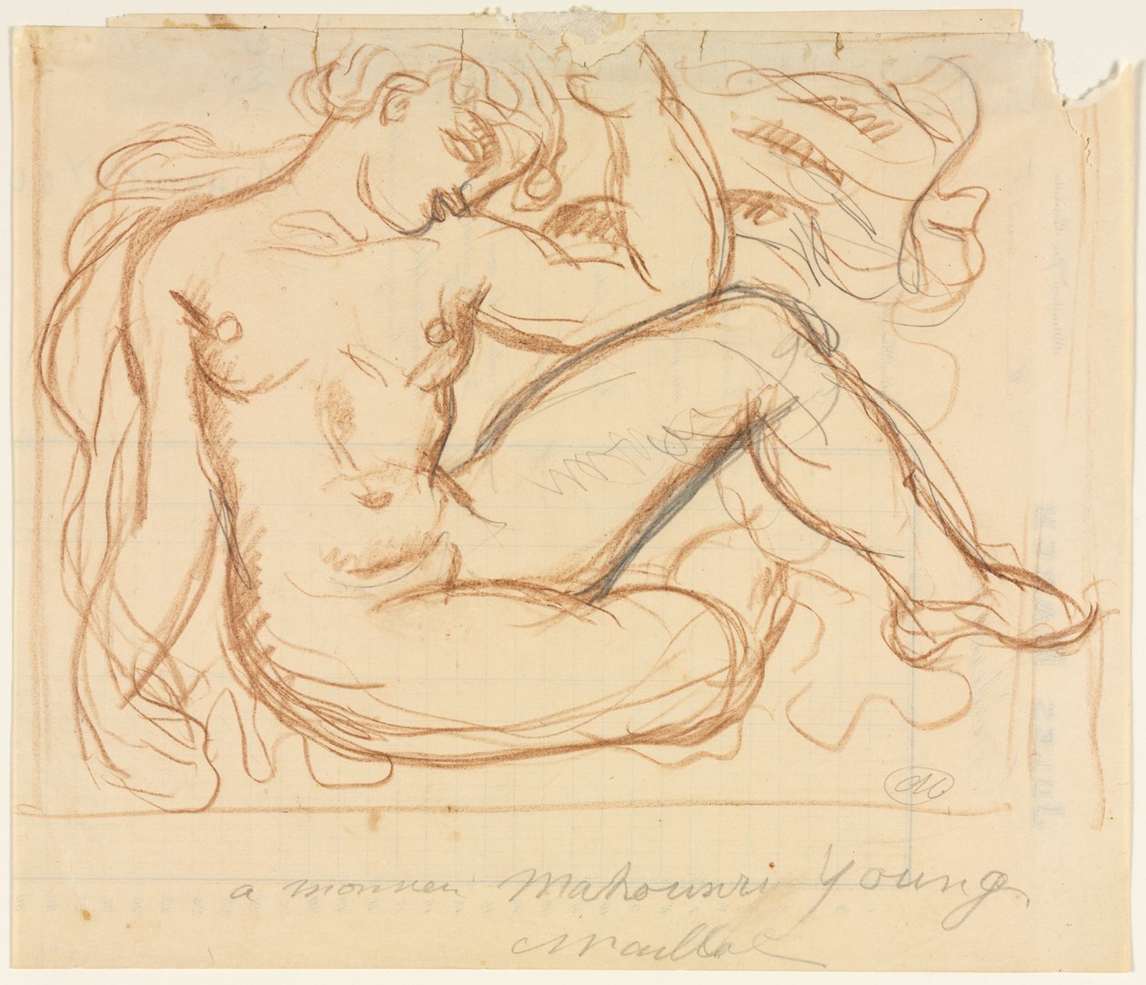 Estudio de desnudo de Aristide Maillol