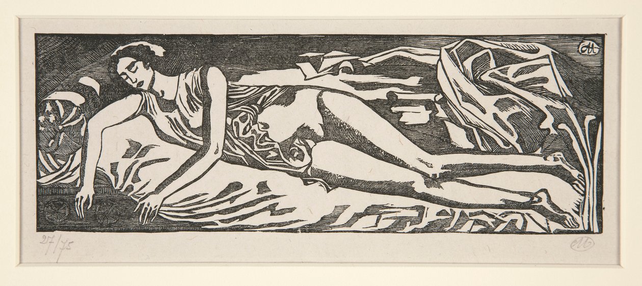 mujer reclinada de Aristide Maillol