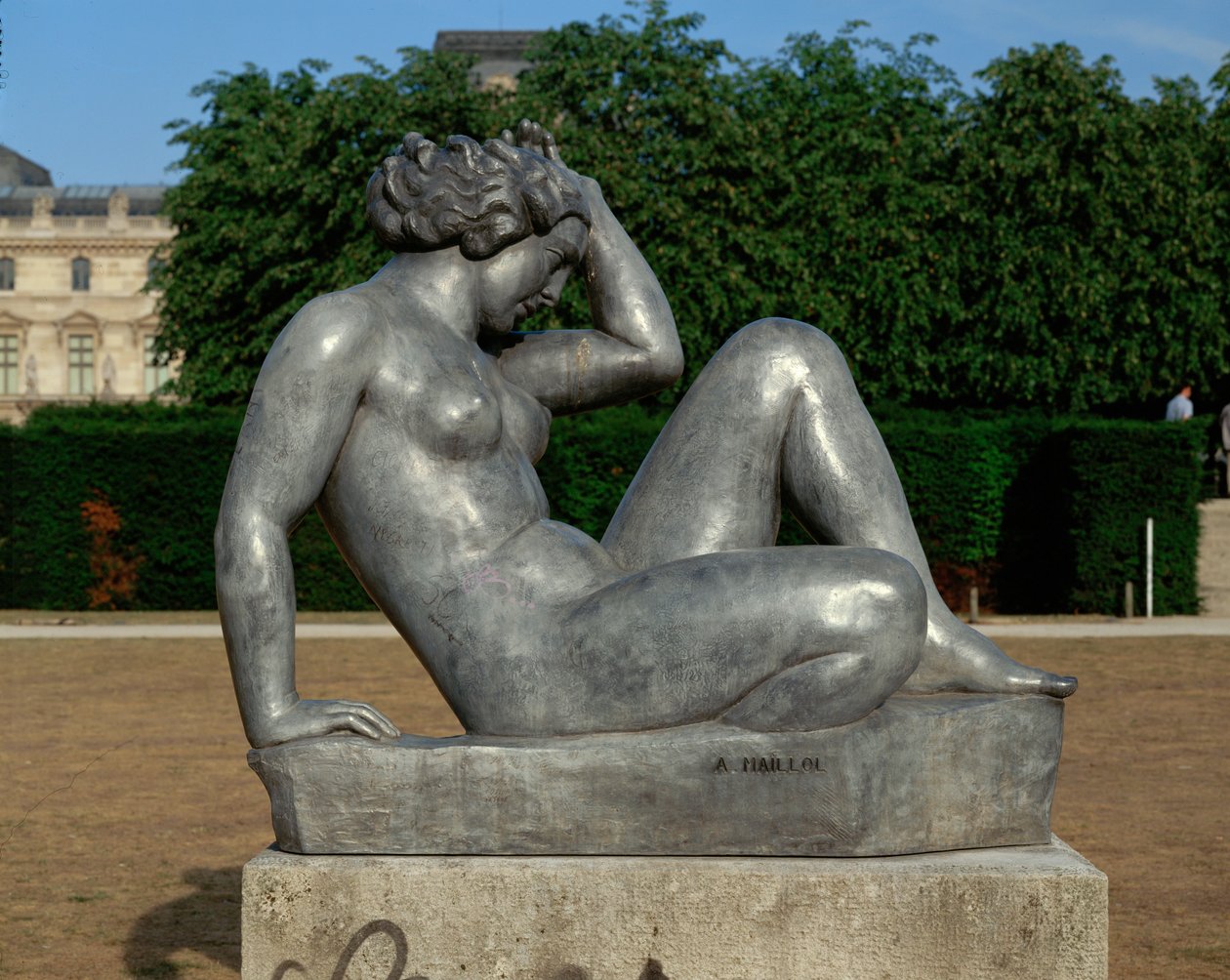 Desnudo sentado. Bronce ... (bronce) de Aristide Maillol
