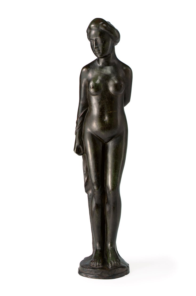 Bañista de pie, con drapeado sobre el brazo derecho de Aristide Maillol