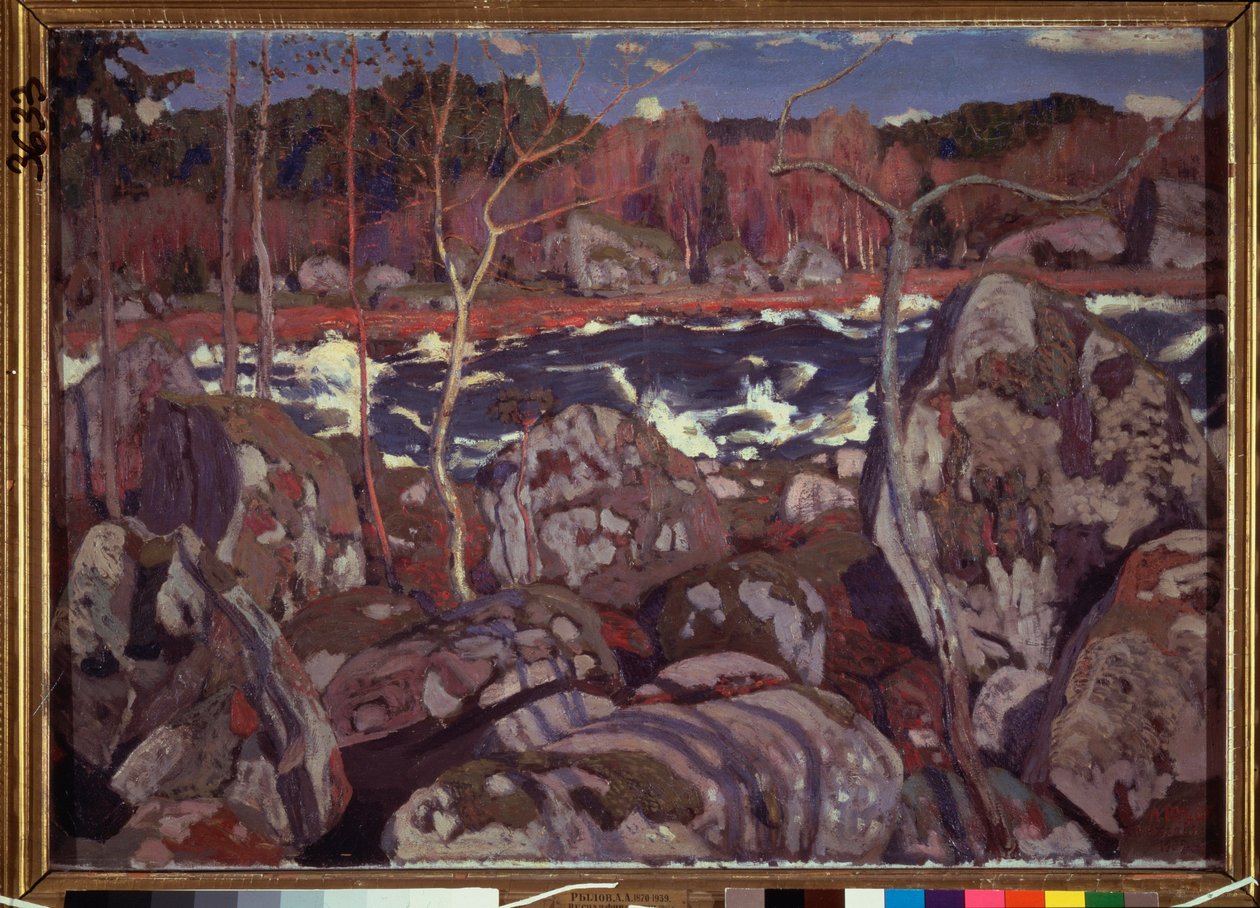 Primavera en Finlandia. Pintura de Arkadi (Arkady) Alexandrovich Rylov (1870-1939), óleo sobre lienzo de Arkadij Aleksandrovic Rylov