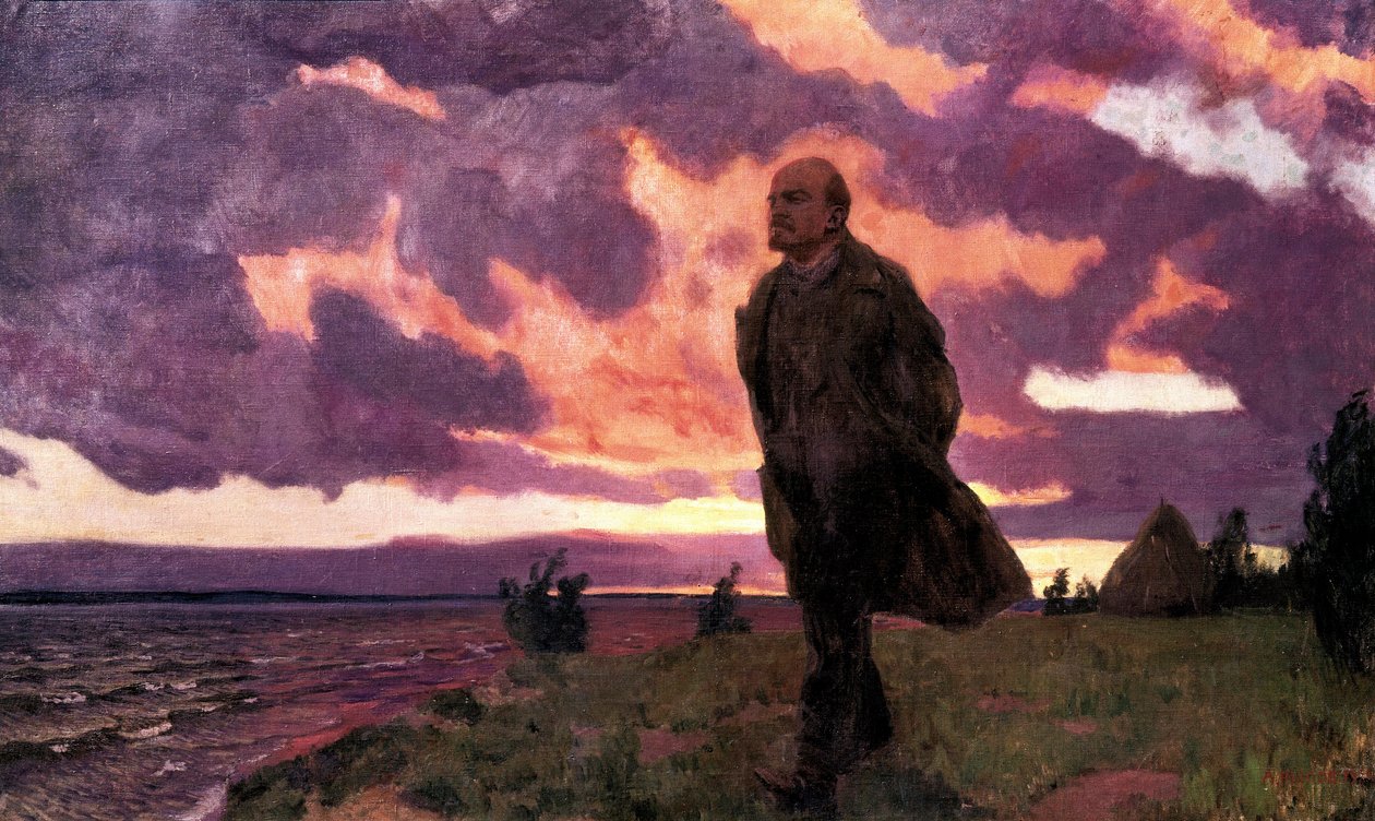 "Lenin a Razliv", pintura de Arkady Alexandrovich Rylov de Arkadij Aleksandrovic Rylov