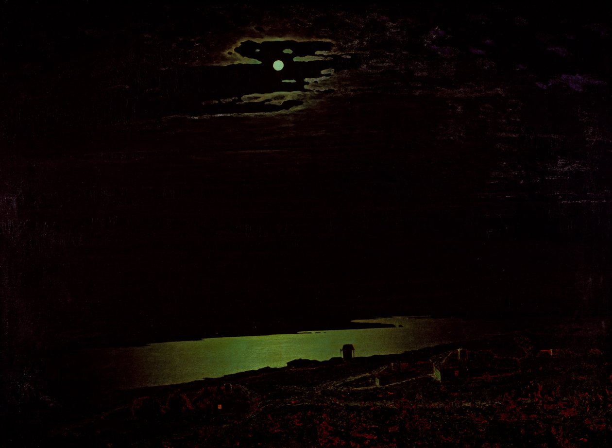 Noche de luna en el Dniepr de Arkhip Kuindzhi