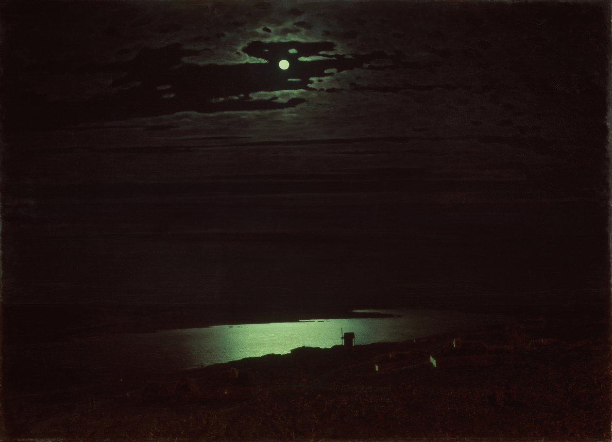 Noche de luna en el Dniepr de Arkhip Ivanovich Kuindzhi