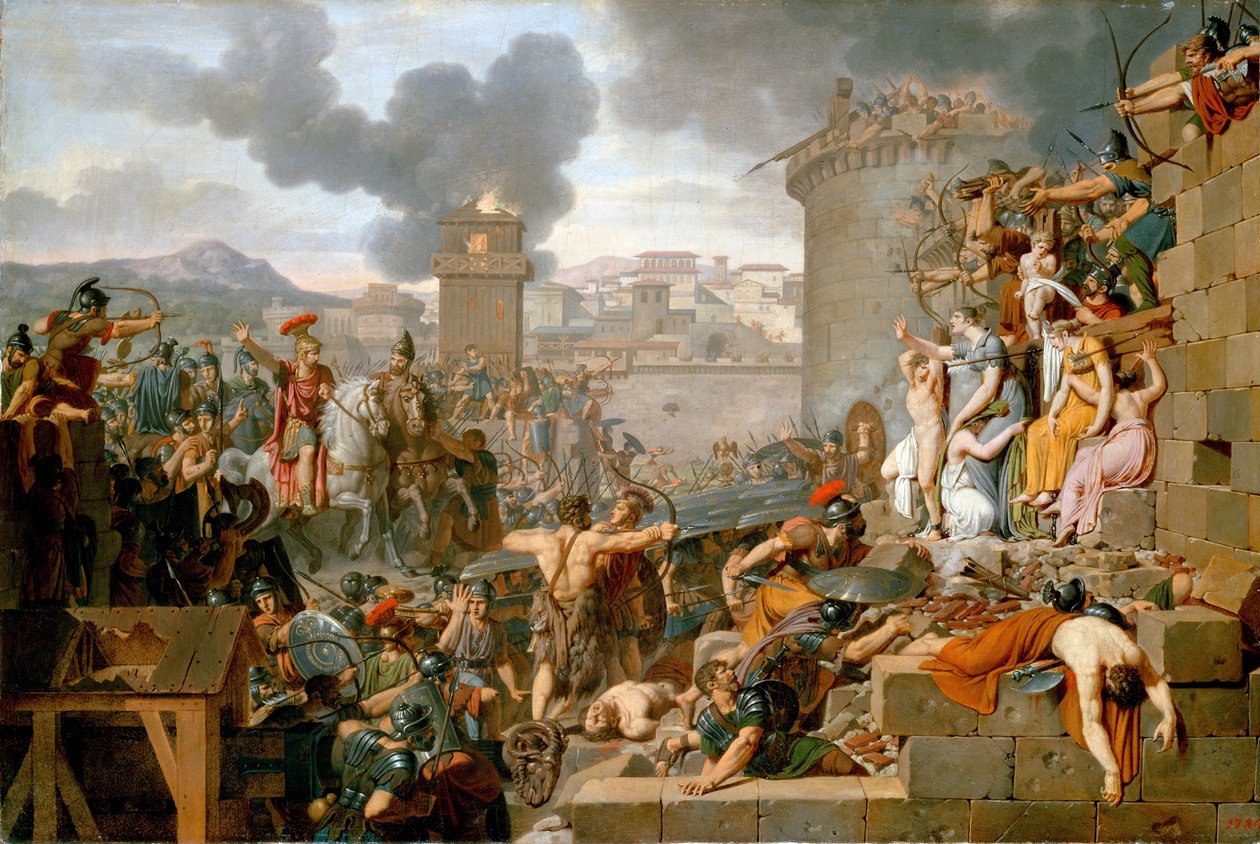 Metelo Levantando el Asedio, antes de 1805 de Armand Charles Caraffe