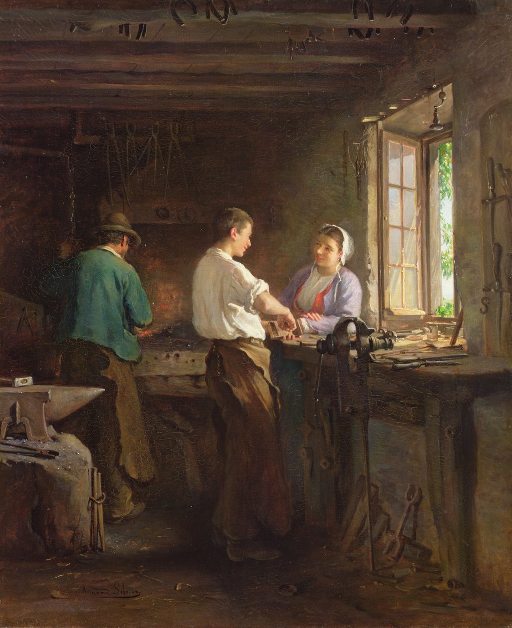 Cerrajero (óleo sobre lienzo) de Armand Hubert Simon Leleux