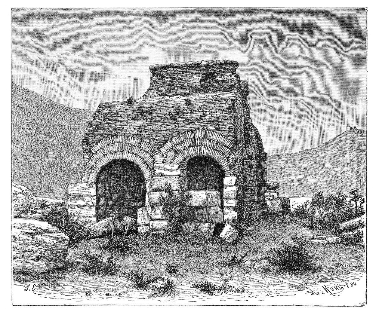 La prisión de San Pablo, Éfeso, Turquía, 1895 de Armand Kohl