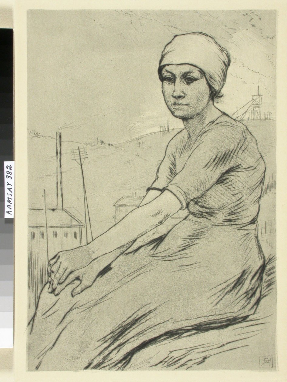 Mujer joven trabajadora de Armand Rassenfosse