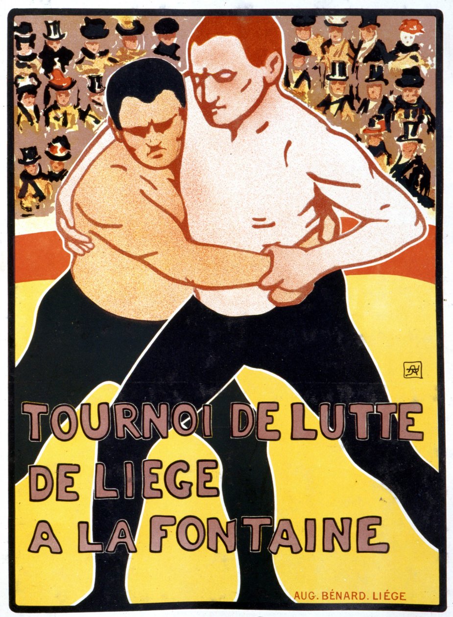 Torneo de Lieja en la fuente de Armand Rassenfosse