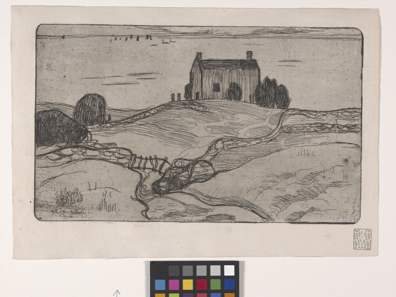 La Maison Du Pendu (La casa del ahorcado) (aguafuerte) de Armand Séguin