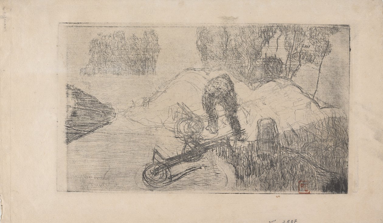 El estibador 1893 (aguafuerte) de Armand Séguin
