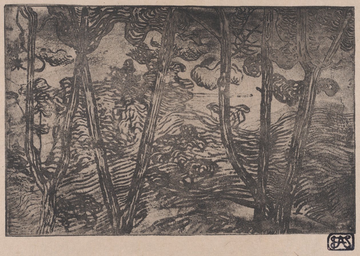 Árboles de noche, ca. 1894 de Armand Séguin
