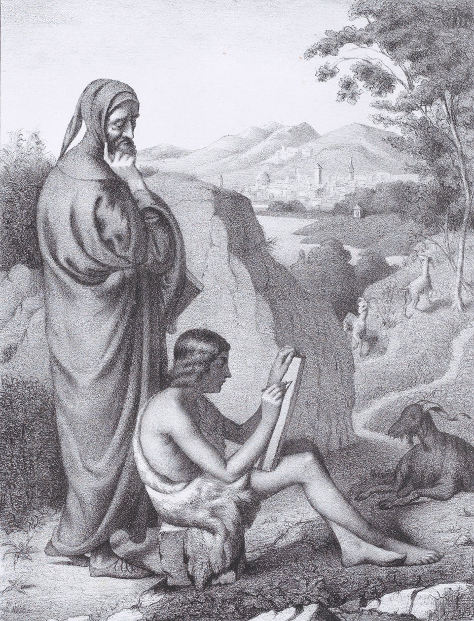 Giotto y Cimabue, de L