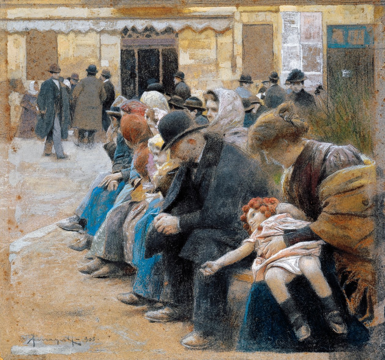 Emigrantes, de Arnaldo Ferraguti (1862-1925) de Arnaldo Ferraguti