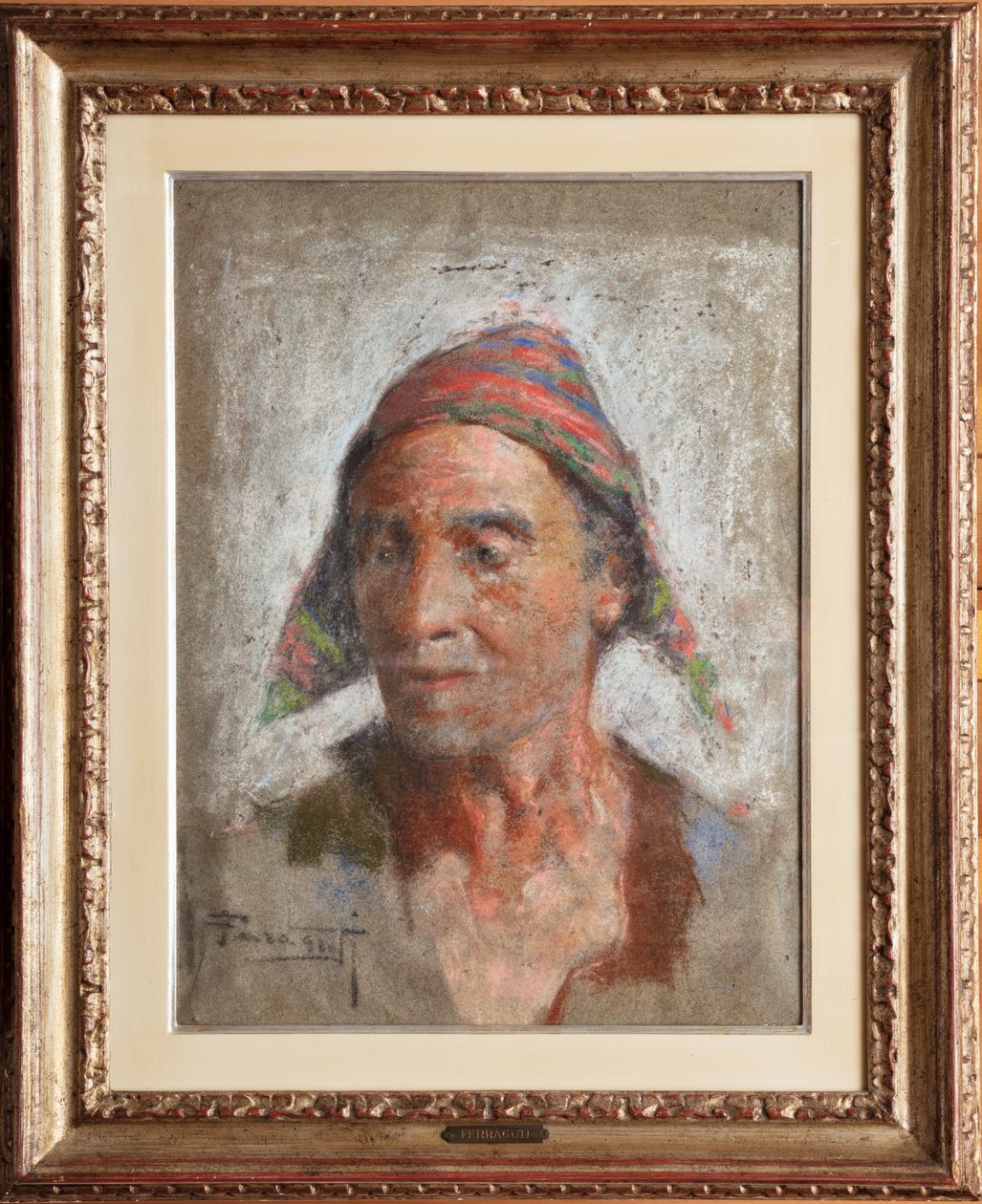 El actor (pastel sobre lienzo) de Arnaldo Ferraguti