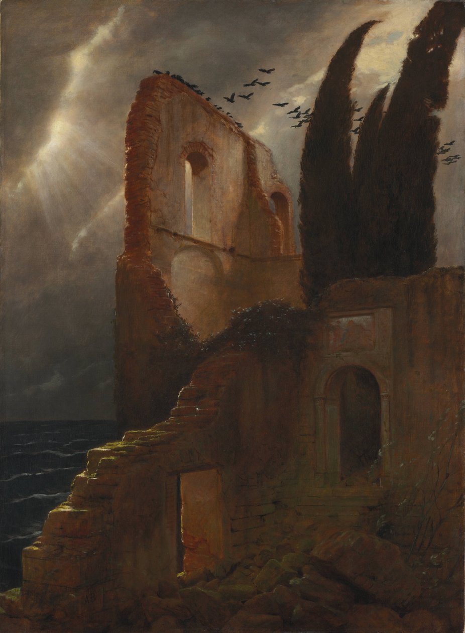 Ruina junto al mar de Arnold Böcklin
