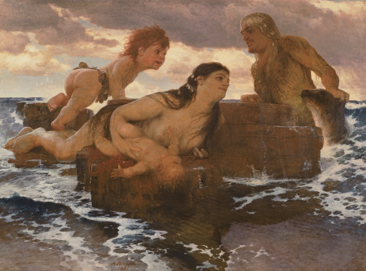 Idilio marino, 1887 de Arnold Böcklin