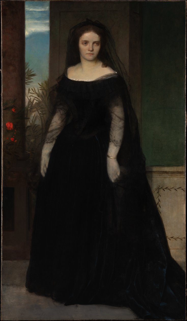 Retrato de la actriz Fanny Janauschek de Arnold Böcklin