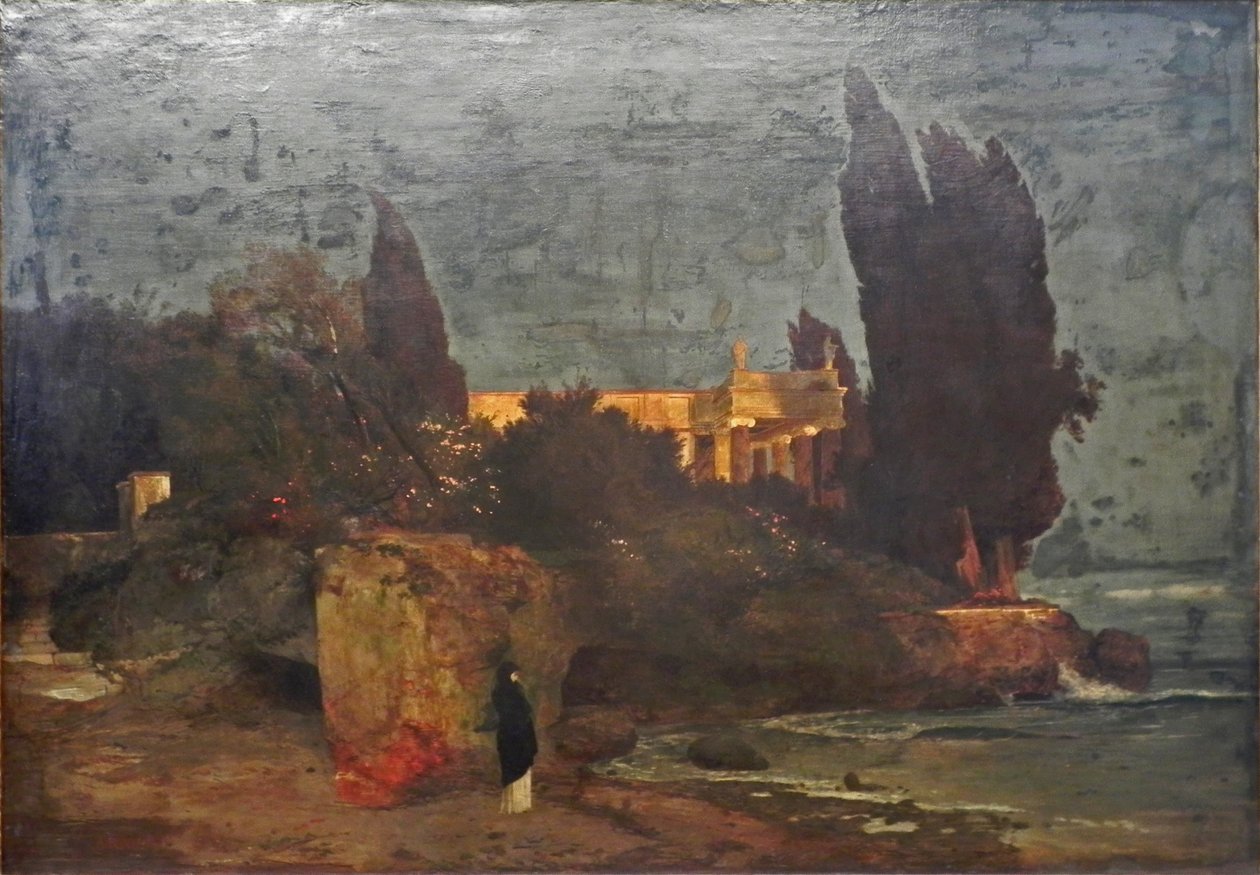 Villa junto al mar, versión I de Arnold Böcklin