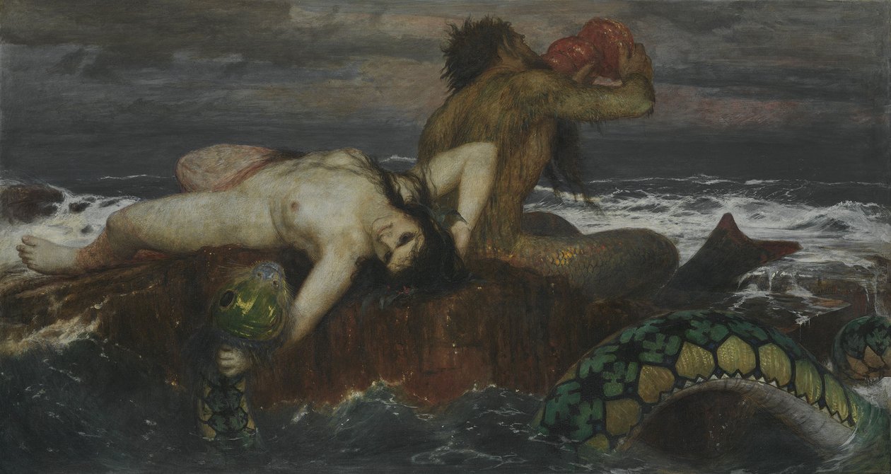 Alemán: Triton und Nereïde Triton and Nereid de Arnold Böcklin