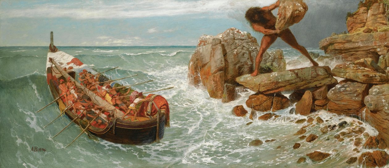 Odisea de Homero: Ulises y Polifemo de Arnold Böcklin
