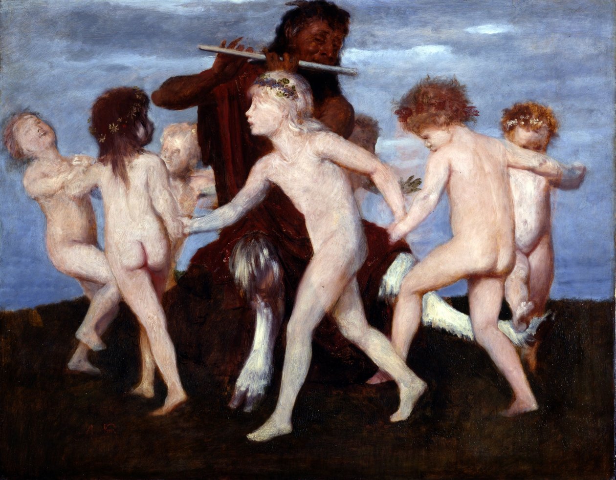 Baile del Pan con niños de Arnold Böcklin
