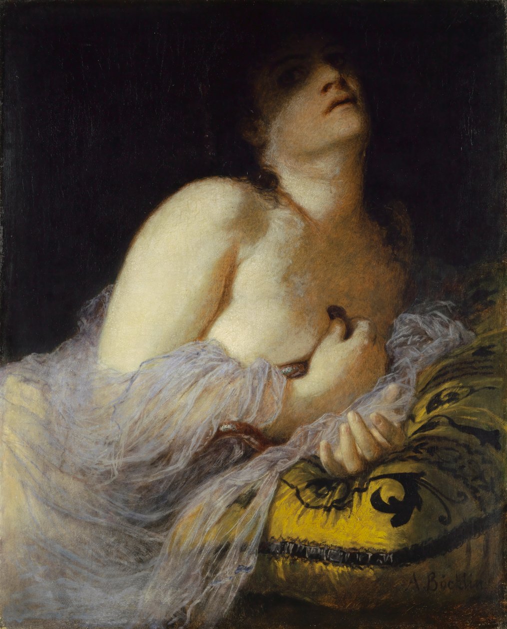 La muerte de Cleopatra (primera versión) de Arnold Böcklin