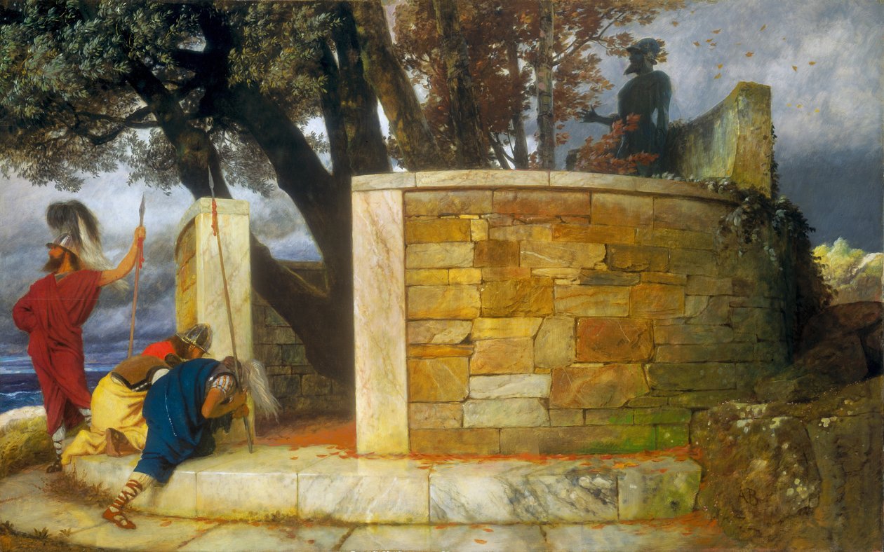 El santuario de Hércules, 1884 de Arnold Böcklin