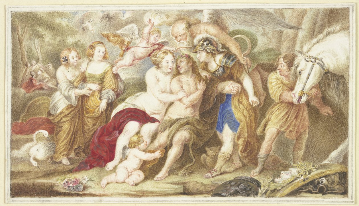 Hércules en la encrucijada de Arnold Houbraken