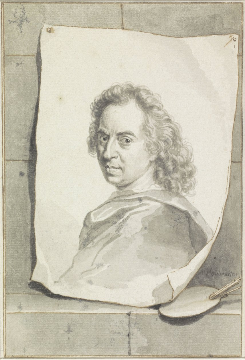 Retrato de David van der Plaes de Arnold Houbraken