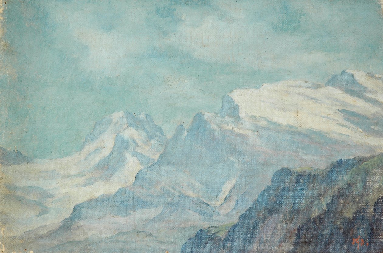 Paisaje montañoso de Arnold Priestman