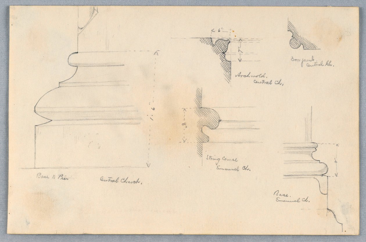 Detalles arquitectónicos de Arnold William Brunner